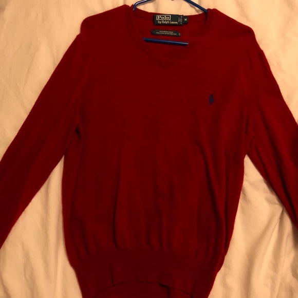 Polo Ralph Lauren Other - Polo Ralph Lauren red v-neck sweater